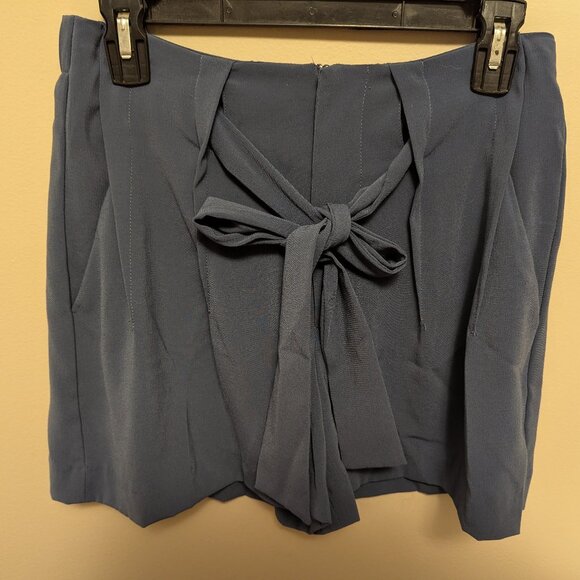 Octavia Pants - Octavia Gray Blue Shorts, S